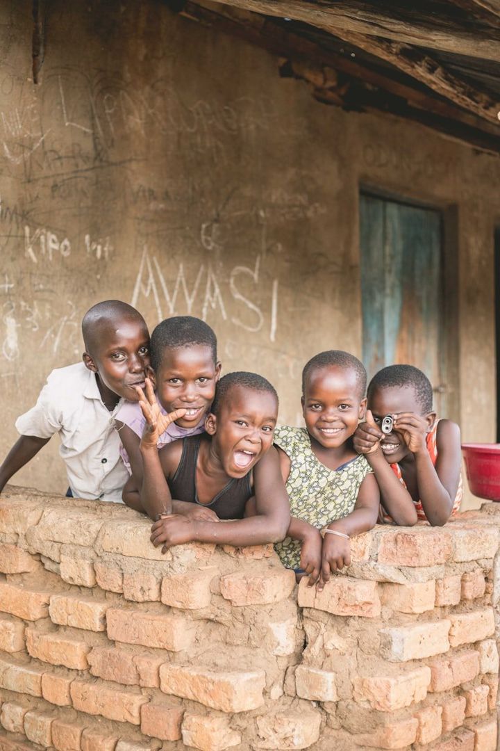 Smiling young students at a community tech center