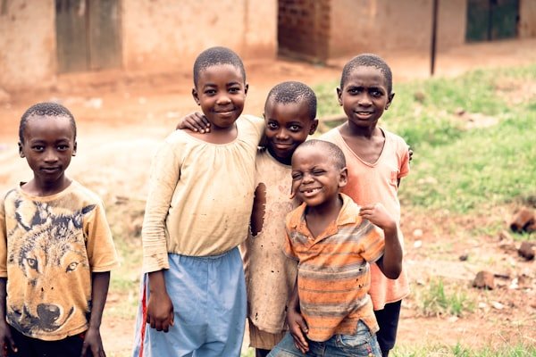 Schoolchildren in rural Kenya